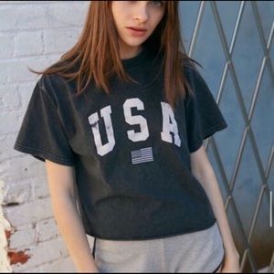 brandy melville black usa top